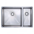 Prima R10 1.5 Bowl Undermount Inset Large Kitchen Sink LH with Waste Kit 660mm Length x 440mm Width - Stainless Steel - CPR526