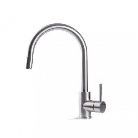Prima Tiber Pull Out Single Lever Kitchen Sink Mixer Tap - Stainless Steel - BPR551