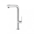 Prima Mosa Single Lever L-Shaped Tall Kitchen Sink Mixer Tap - Chrome - BPR552