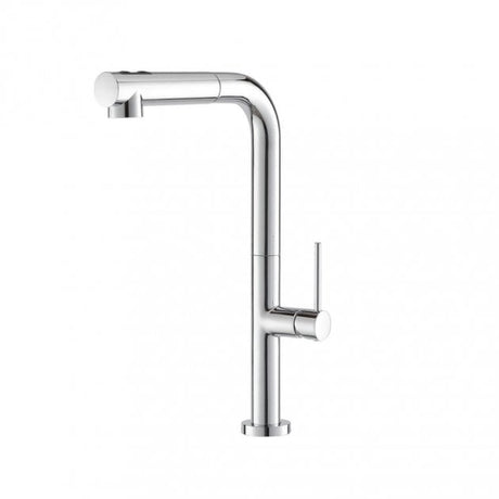 Prima Mosa Single Lever L-Shaped Tall Kitchen Sink Mixer Tap - Chrome - BPR552