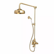 Tavistock Lansdown Dual Function Shower System With Overhead Shower And Handset - Brushed Brass - SLD1702