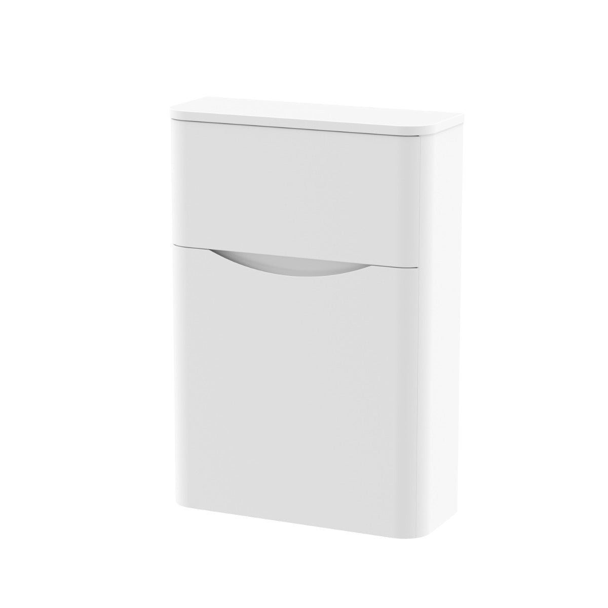 Nuie Lunar Floor Standing Concealed Cistern WC Toilet Unit 550mm - Satin White - SML141