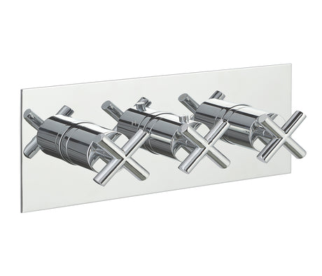 JTP Solex 2 Outlet Thermostat - Chrome - 16693A