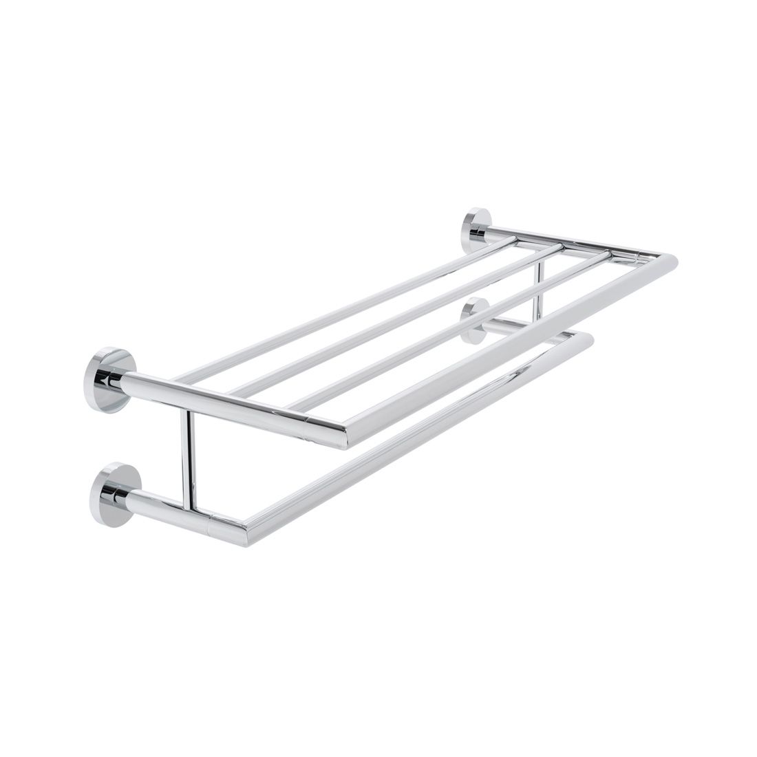 Vado Spa Towel Shelf with Towel Rail 600mm - Chrome - SPA - 185B - C/P - TAP 'N' SHOWER
