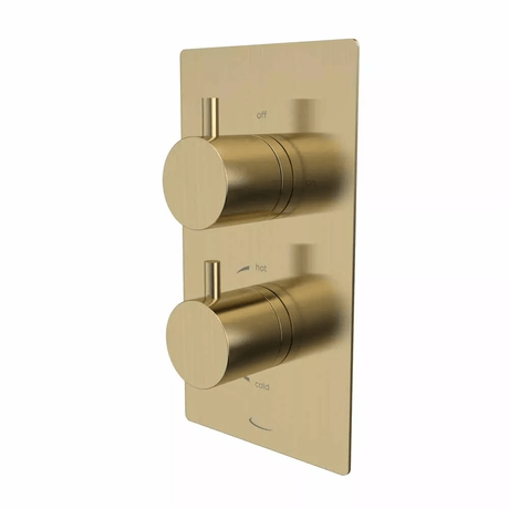 Tavistock Quantum Dual Function Shower System With Overflow Bath Filler And Deck Mounted Handset - Brushed Brass - SQT1619 - TAP 'N' SHOWER
