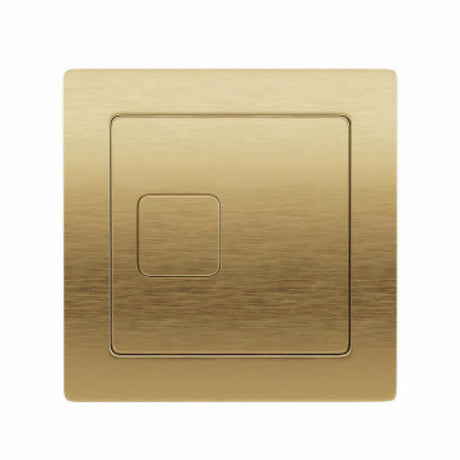 Scudo Square Flush Button - Brushed Brass - SQUARE-CISTERN-BRASS