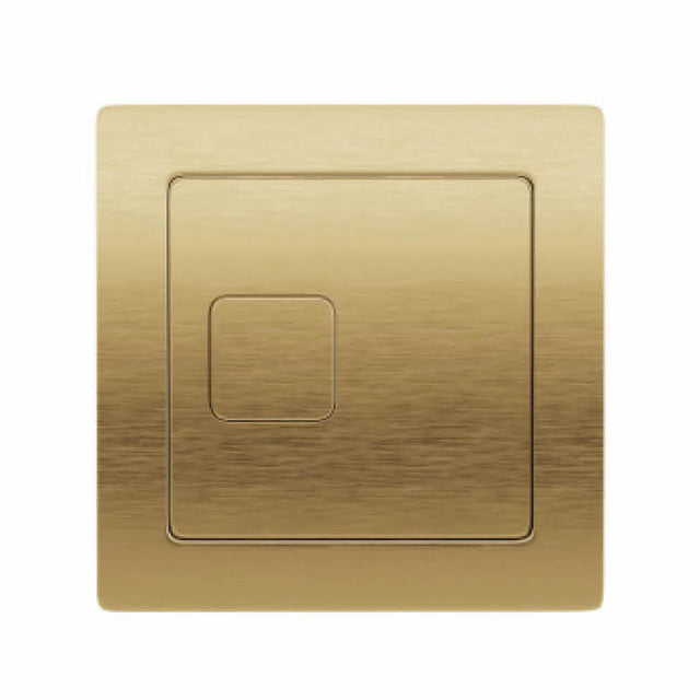Scudo Square Flush Button - Brushed Brass - SQUARE-CISTERN-BRASS