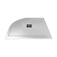 Frontline Aquaglass Slimline Offset Quadrant Shower Tray 900x760mm - White - ST2590X76