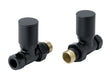 JTP Straight Radiator Valve - Black -  28RVSMB