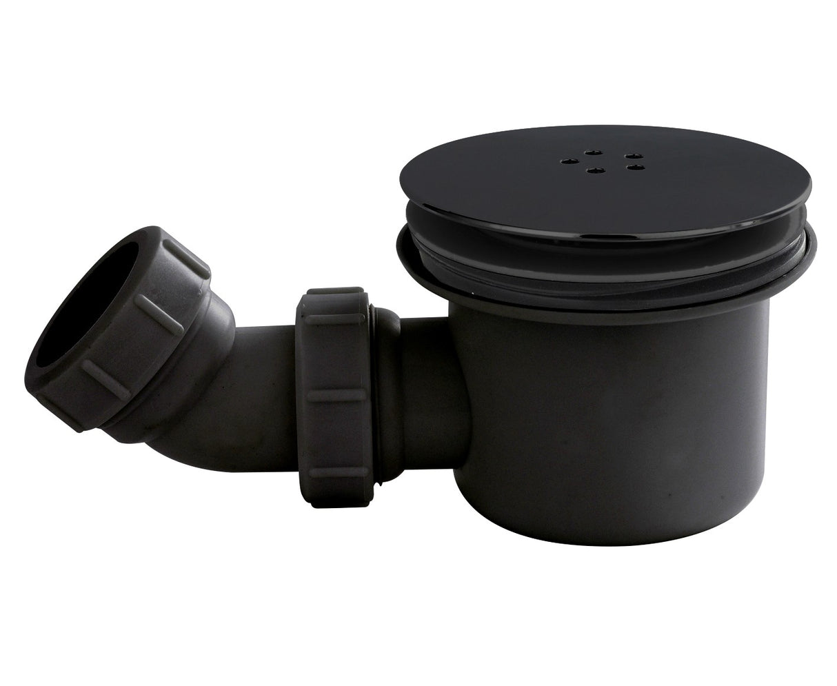 Nuie Fast Flow Shower Waste 90mm - Black- STW002