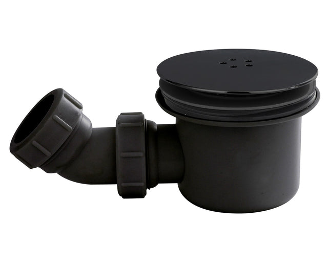 Nuie Fast Flow Shower Waste 90mm - Black- STW002