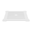 Hudson Reed Square Shower Waste Top - White - STW004S