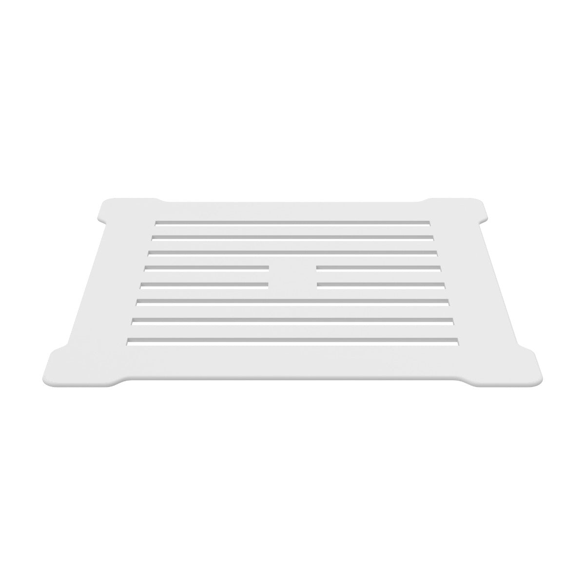 Hudson Reed Square Shower Waste Top - White - STW004S
