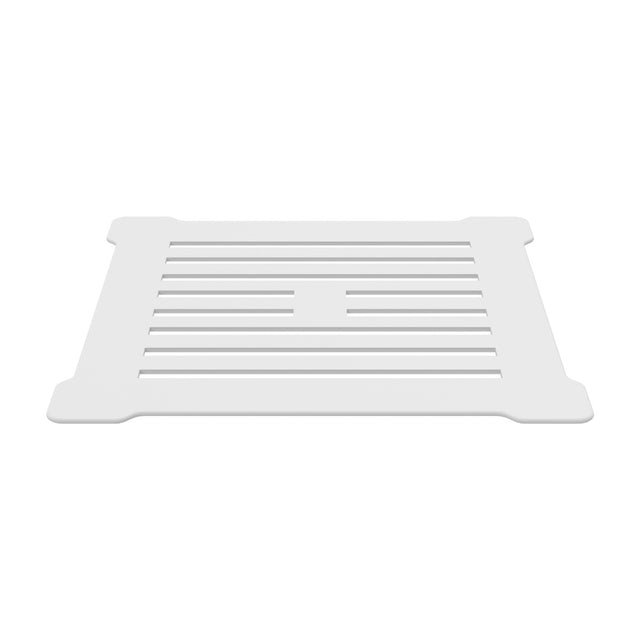 Hudson Reed Square Shower Waste Top - White - STW004S