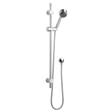 Nuie Shower Slider Modern Rail Kit 820mm High - Chrome - STY042