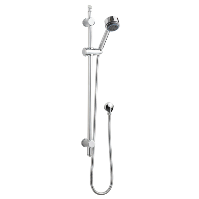 Nuie Shower Slider Modern Rail Kit 820mm High - Chrome - STY042