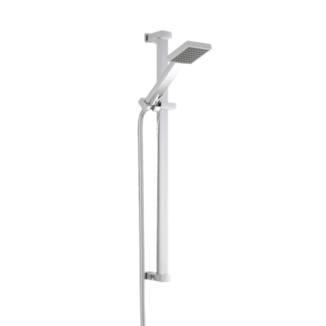 Nuie Slider Rail Square Shower Kit 700mm High - Chrome - STY059