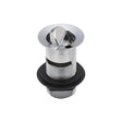 Chrome finished Embrass Peerless slotted basin waste with swivel plug for efficient bathroom drainage