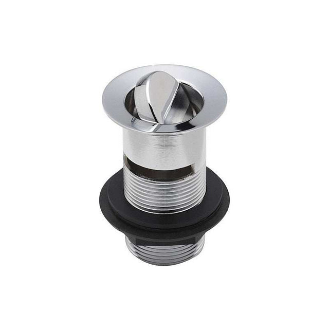 Chrome finished Embrass Peerless slotted basin waste with swivel plug for efficient bathroom drainage
