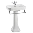 Burlington Chrome Towel Rail for Basin 56cm - T1CHR