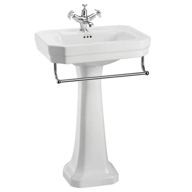Burlington Chrome Towel Rail for Basin 56cm - T1CHR