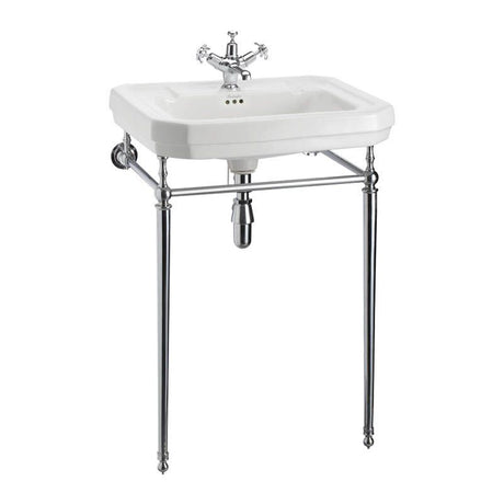 Burlington Victorian Chrome Basin Wash Stand 610mm - T23ACHR