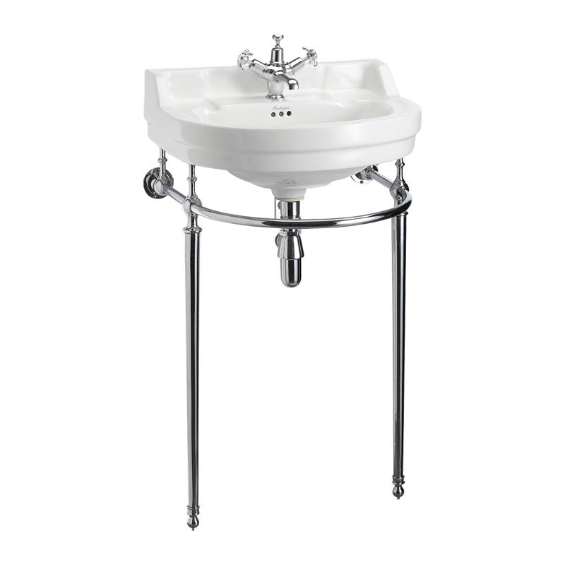 Burlington Basin Wash Stand (for 560mm Round Basin) - Chrome - T24ACHR