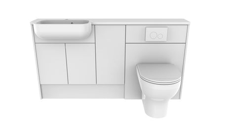 Tavistock Calm Slim Floor Cupboard Unit 200mm - Gloss Light Grey - T2FC2C.GLG - TAP 'N' SHOWER