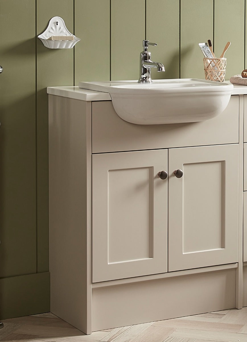 Tavistock Legacy Slim Basin Unit 500mm - Flax - T2SC5L.FX