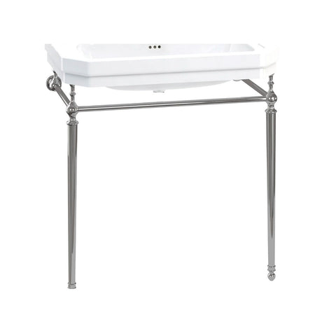 Burlington Edwardian Chrome Stand for 80cm Basin - T50CHR