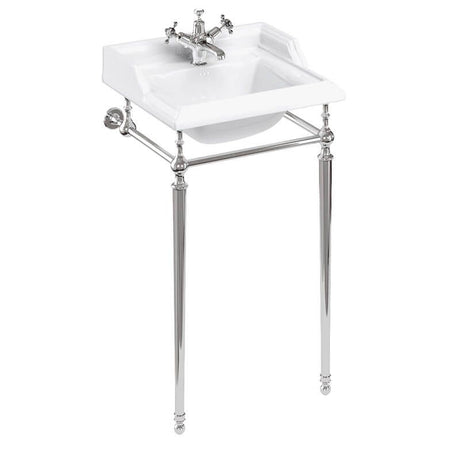 Burlington Classic Chrome Wash Stand for 50cm Basin - T52CHR - TAP 'N' SHOWER