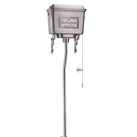 Burlington Brushed Chrome Aluminium High Level Cistern - T58ALU