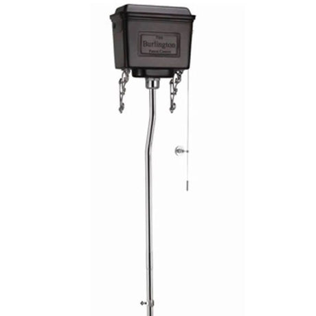Burlington Black Aluminium High Level Cistern - T60BLA