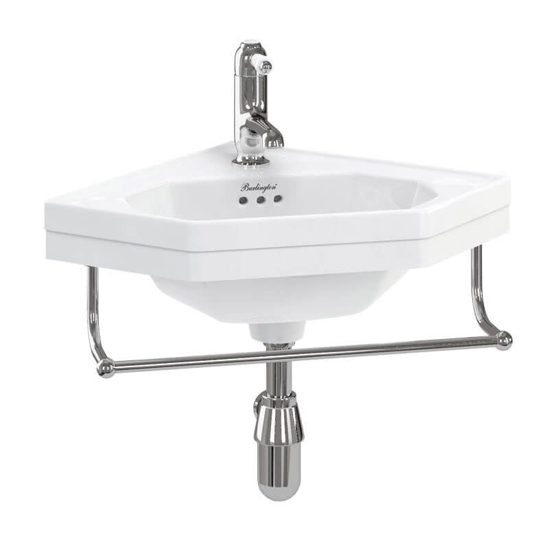 Burlington Towel Rail for Corner Basin 43cm - T8CHR