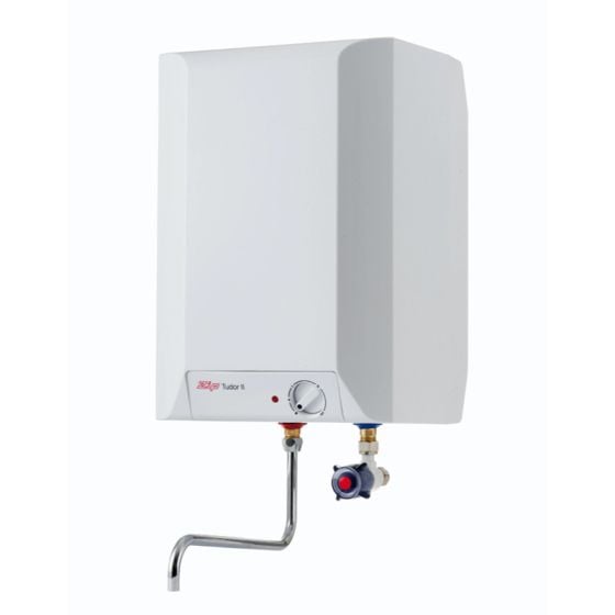 Zip Tudor 4 Over Sink 10L Water Heater for Single Point of Use - White - T5OB10