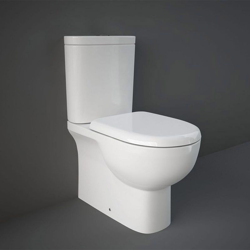 RAK Tonique Close Coupled Fully Back to Wall WC Pan - Alpine White - TONCCBTWPAN
