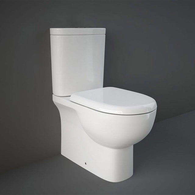 RAK Tonique Close Coupled Fully Back to Wall WC Pan - Alpine White - TONCCBTWPAN