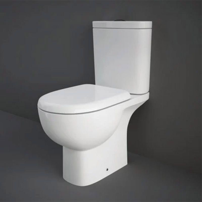 RAK Tonique Close Coupled Full Access Open Back WC Pan - Alpine White - TONPAN