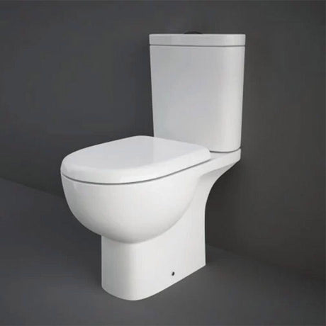 RAK Tonique Close Coupled Full Access Open Back WC Pan - Alpine White - TONPAN