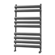 Towelrads Dorney Straight Heated Towel Rail 800mm High x 500mm Wide - Anthracite - 120869