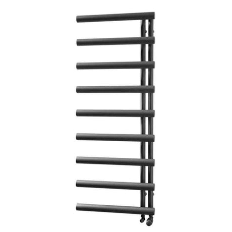 Towelrads Mayfair Straight Heated Towel Rail 1245mm High x 500mm Wide - Anthracite - 120875
