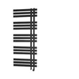 Towelrads Cobham Straight Heated Towel Rail 1200mm High x 500mm Wide - Black - 120888