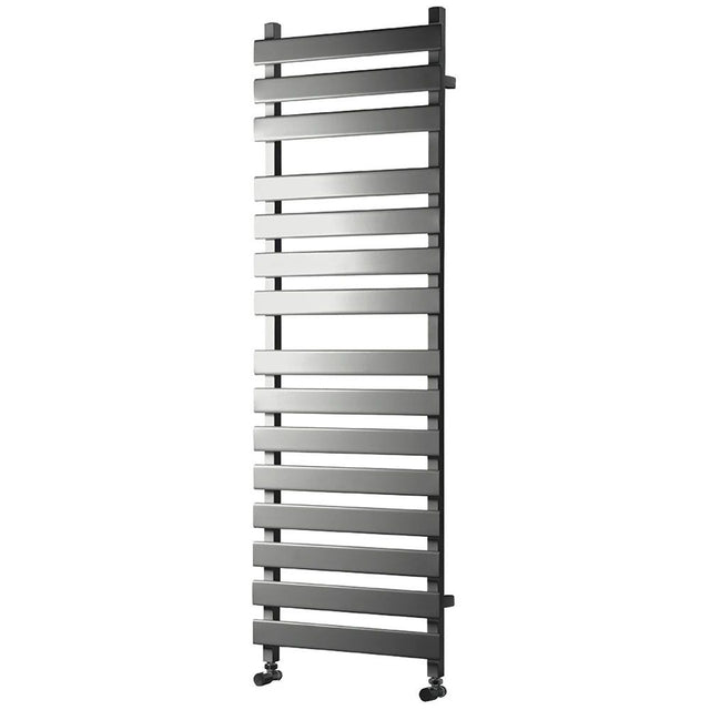 Towelrads Perlo Straight Heated Towel Rail 1500mm High x 500mm Wide - Anthracite - 120904
