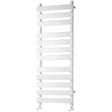 Towelrads Perlo Flat Panel Heated Towel Rail 1200mm High x 500mm Wide - White - 120914