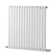 Towelrads Oxfordshire Horizontal Straight Hot Water Radiator 600 mm High x 590mm Wide - White - 120934