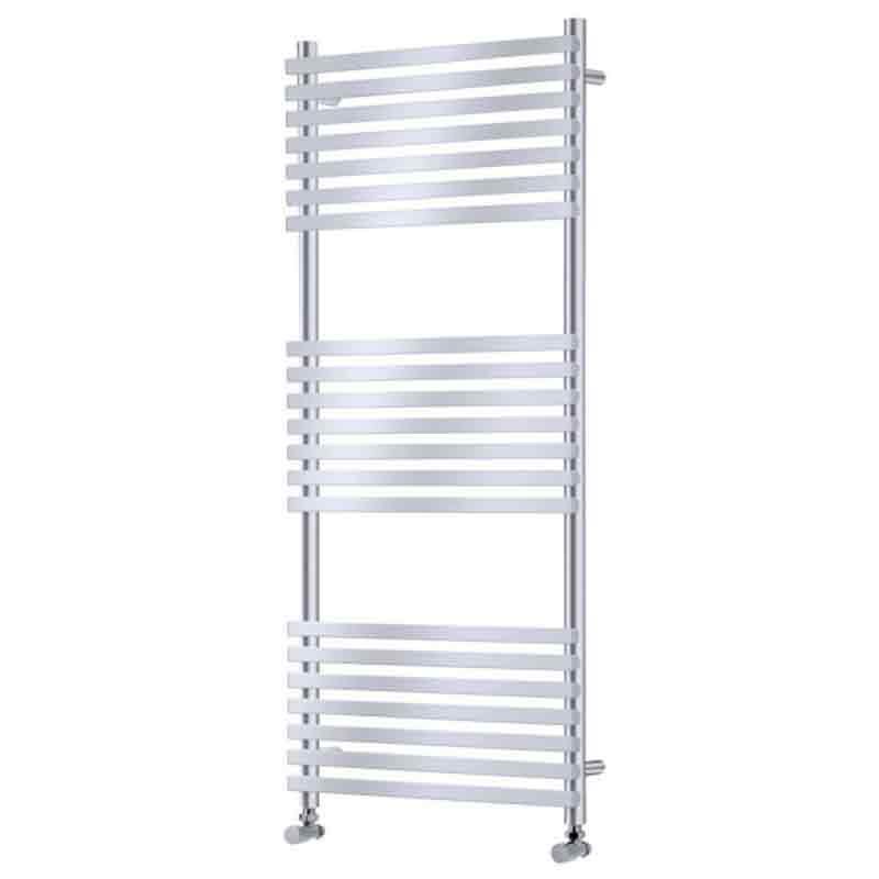 Towelrads Oxfordshire Straight Heated Towel Rail 1186mm High x 500mm Wide - Chrome - 120952