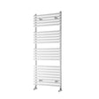Towelrads Iridio Straight Heated Towel Rail 800mm High x 500mm Wide - White - 120964