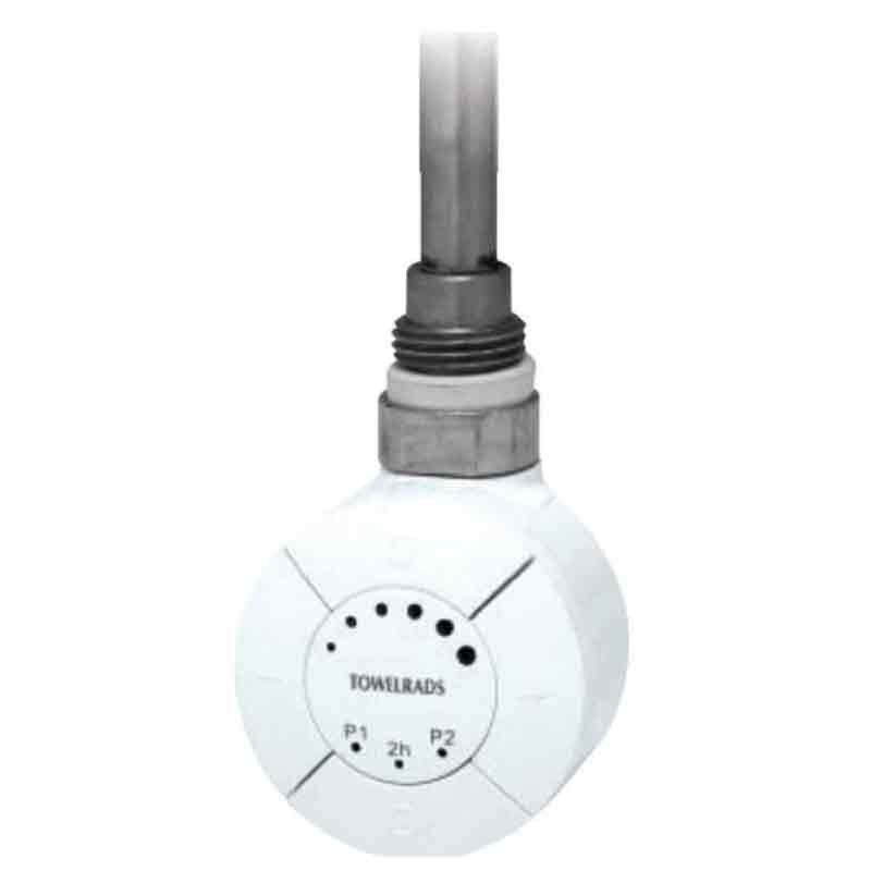 Towelrads Smart Thermostatic Elements Heated Heated Towel Rail Valve 600W - White - 126012
