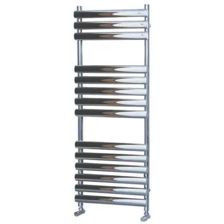 Towelrads Dorney Straight Heated Towel Rail 1200mm High x 500mm Wide - Chrome - 128002