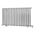 Towelrads Dorney Single Hot Water Radiator 600mm High x 1012mm Wide - Chrome - 128006